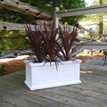 Mayne Cape Cod Patio Planter 24x11 - White 4839-W